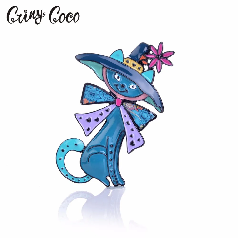 2019 Cte Long Tail Cat Pins and Brooches Vintage Women Brooch for Bag Cothes Decoration Girls Fashion Jewelry Animal Pin Badge | Украшения