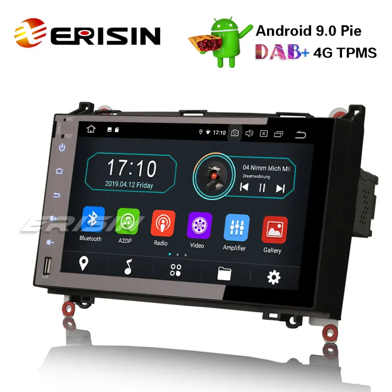 Erisin ES4992B 9 &quotAndroid 0 автомобильный стерео DAB + для Mercedes A/B Class W169 W245 Sprinter Viano
