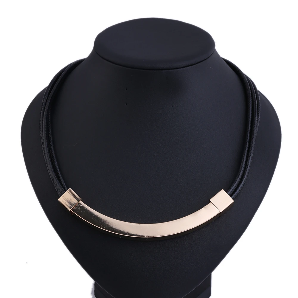 Ожерелье Desgin модное синее многослойное из натуральной кожи|necklace leather|leather choker
