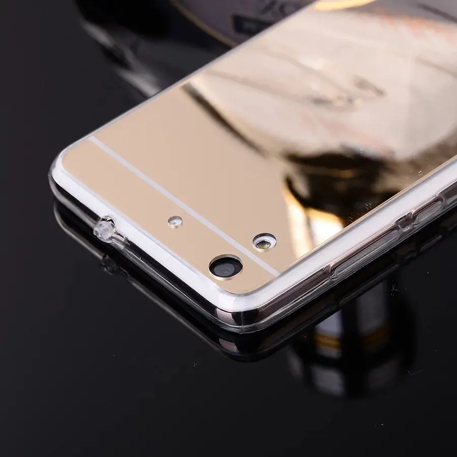 Роскошный зеркальный чехол для Huawei Y6 2 / II мягкий из ТПУ Y5II Y3II P10 P20 Lite задняя