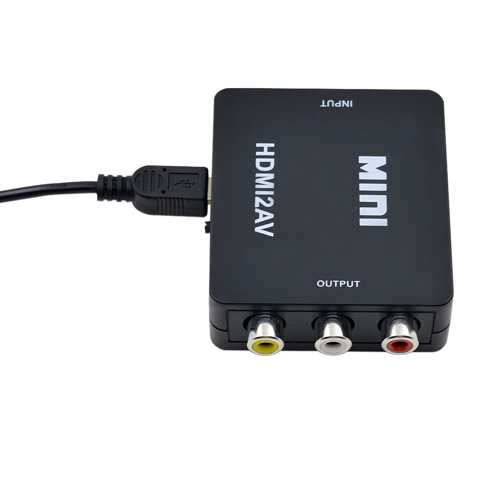 CHIPAL для преобразователя HDMI в AV Mini HDMI2AV RCA CVBS Scaler Box композитный видео NTSC PAL USB кабель