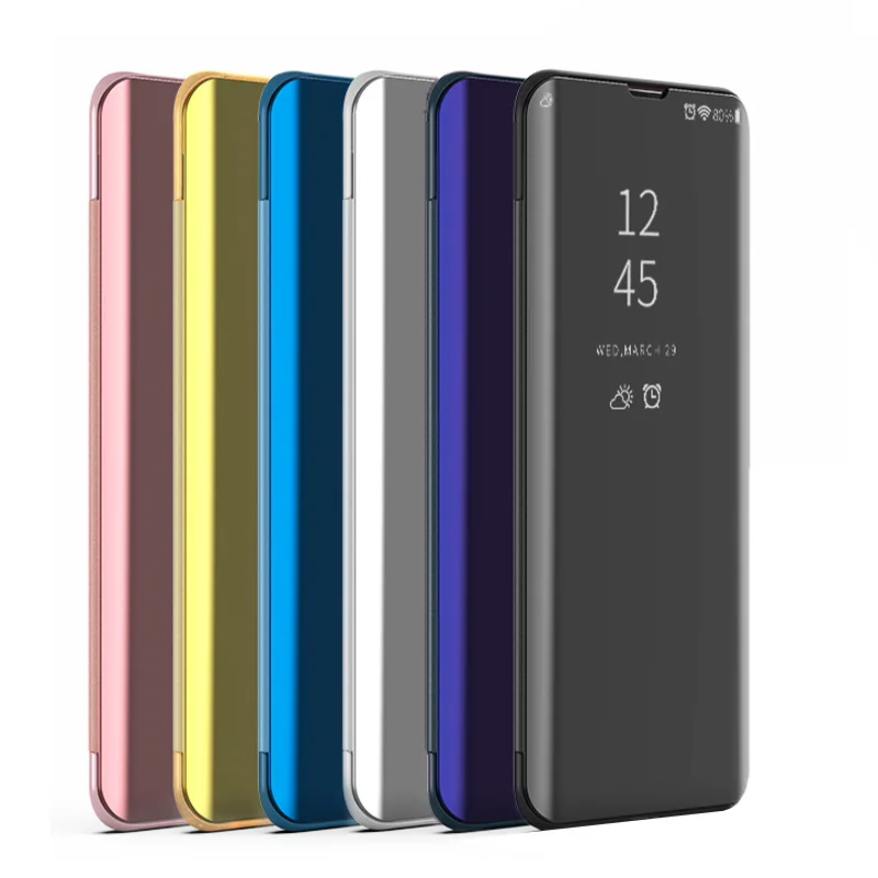 New Arrival Clear View Mirror Smart Phone Case For Oppo Find X Premium Magnetic Leather Flip Stand Cover | Мобильные телефоны и
