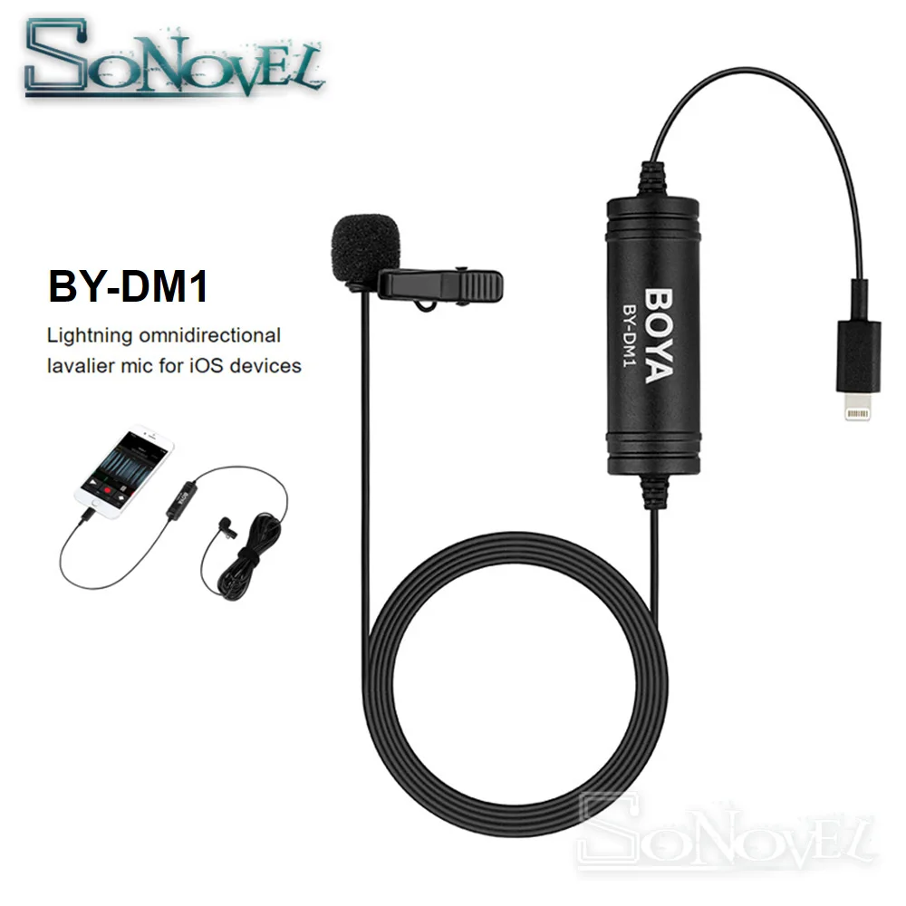 BOYA BY-DM1 BY-DM2 петличный конденсаторный mi crophone-C Порты и разъёмы интервью Vlogging mi c для samsung S8 Xiaomi mi 8 Android сотовый телефон