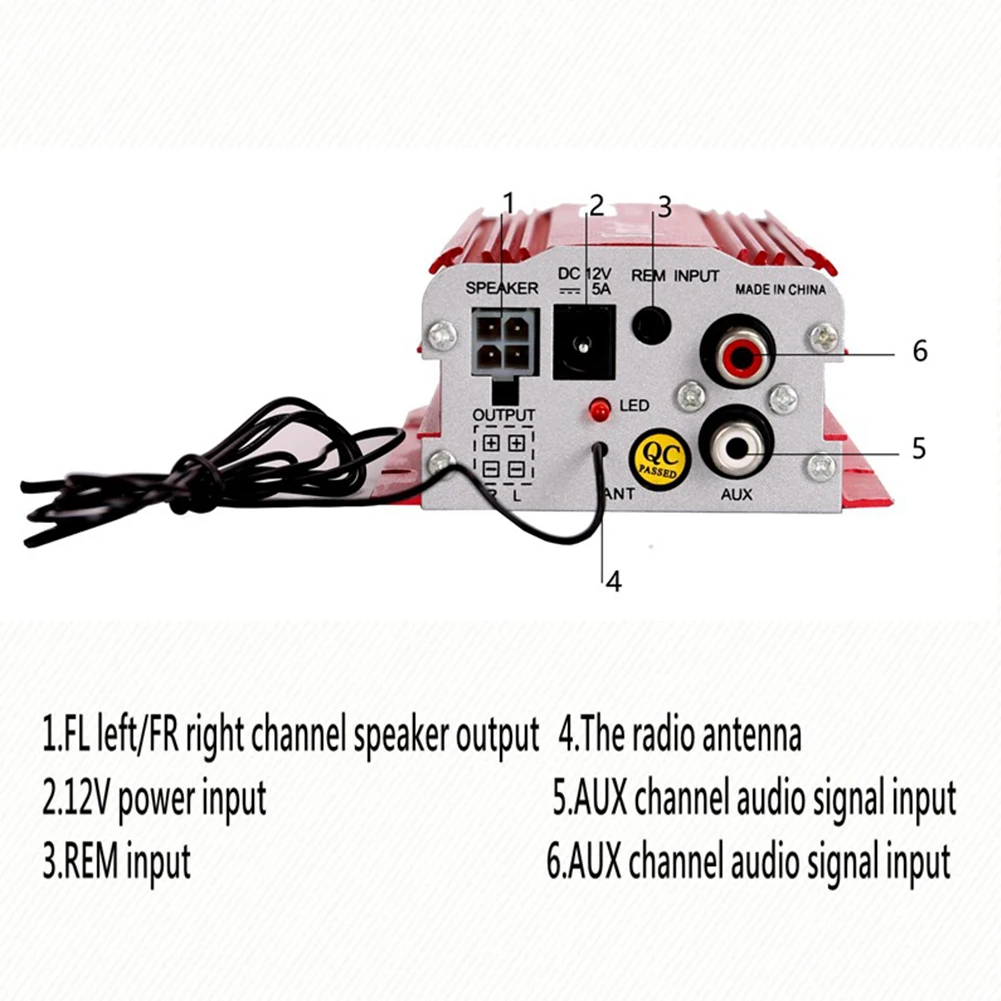 MA700 цифровой аудио усилитель мини HIFI воспроизведение Дистанционное управление USB