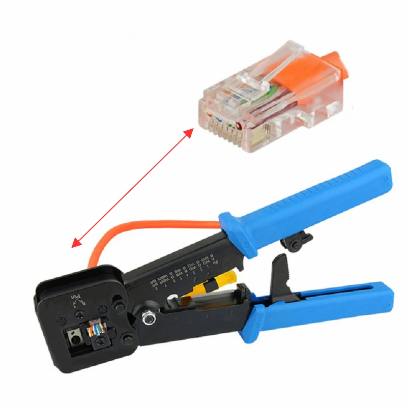 Многофункциональный EZ rj45 щипцы ручной сетевые инструменты rj12 cat5 cat6 8p8c для