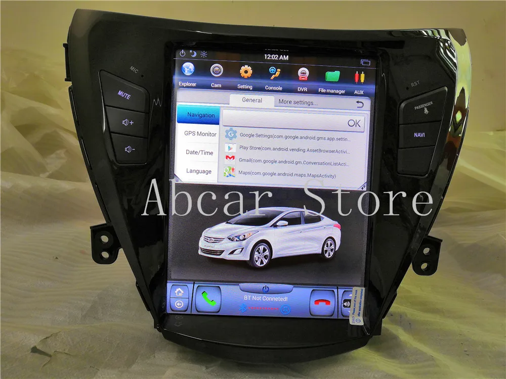 10,4 ''Tesla стиль Android 8,1 автомобильный dvd-плеер gps навигация для hyundai Elantra 2012- стерео радио PX6 CARPLAY ips HDMI