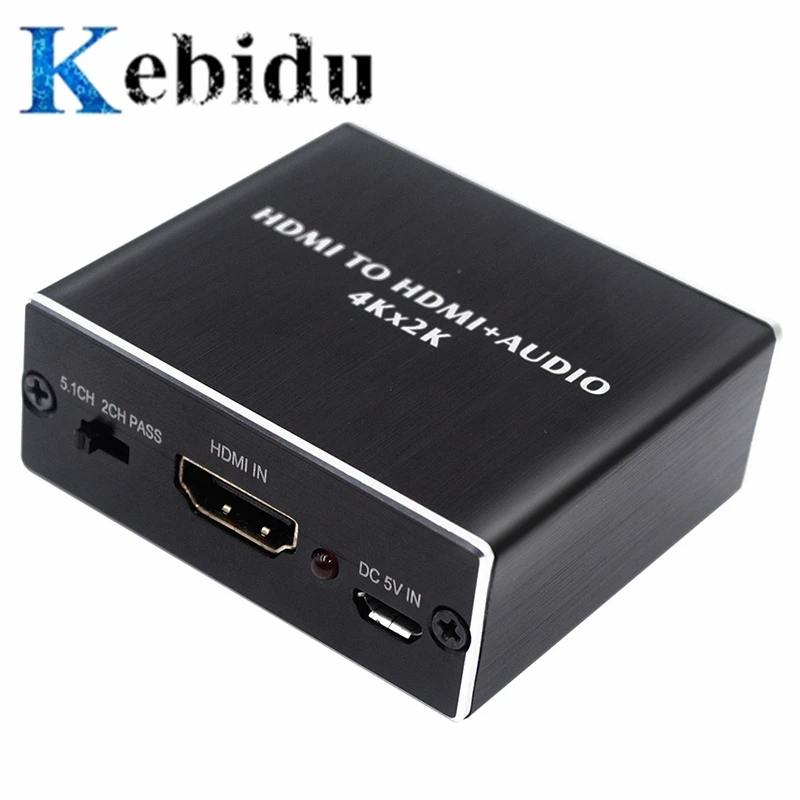 4K x 2K HDMI совместимый аудио экстрактор + оптический TOSLINK SPDIF 3 5 мм стерео конвертер