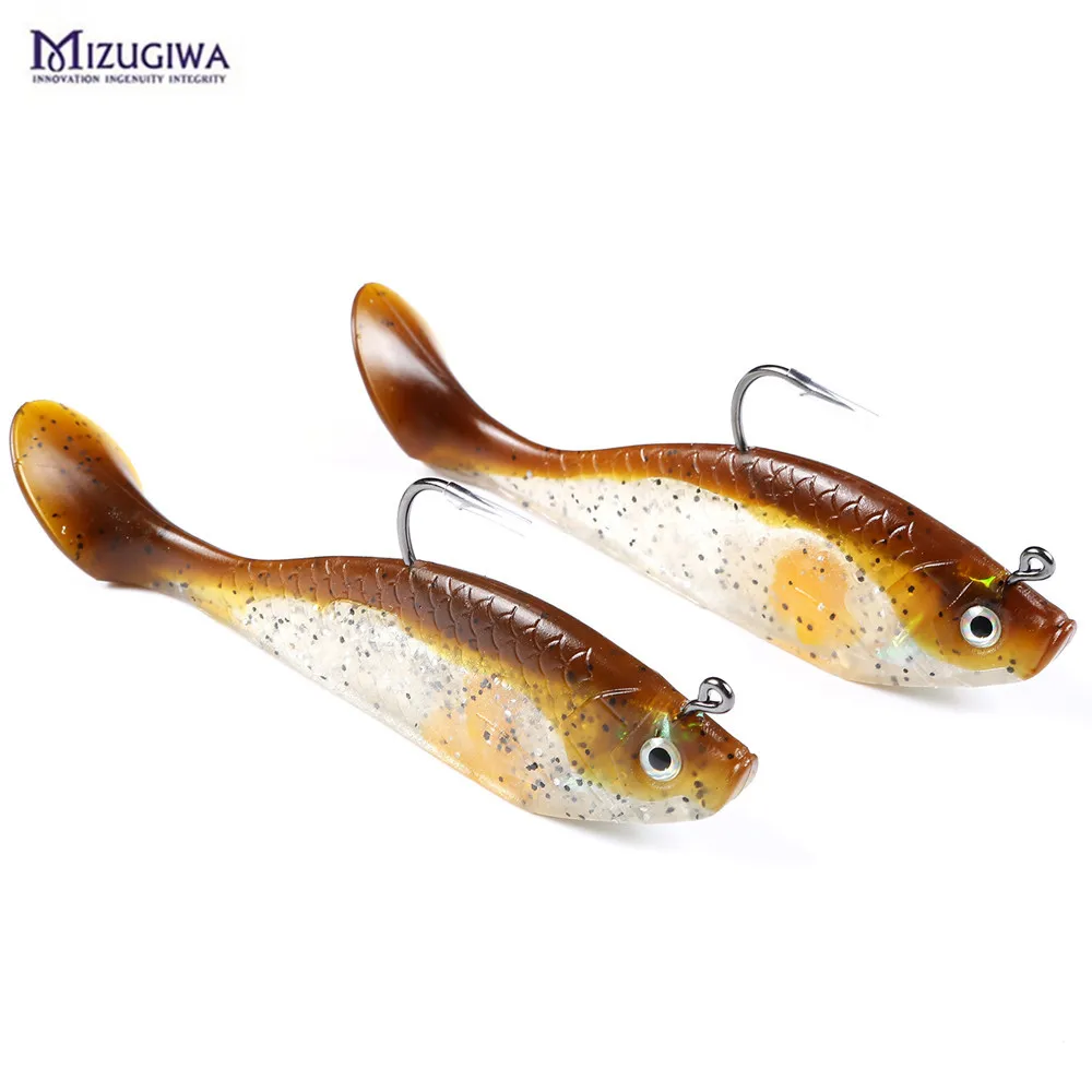 2 шт. SB5 шэд Гольян Swimbait мягкая рыболовная приманка Клеммная снасть крючок 5 &quot33 г