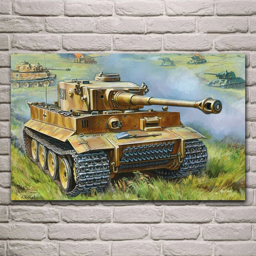 Немецкий тяжелый танк Panzerkampfwagen VI Tiger I Ausf E фотография украшение для дома гостиной