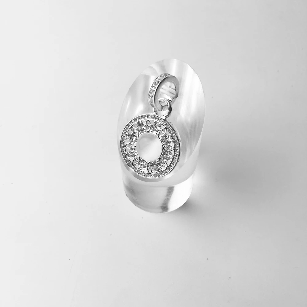 Подвеска-диск с опаловым орнаментом модное ювелирное изделие из стерлингового