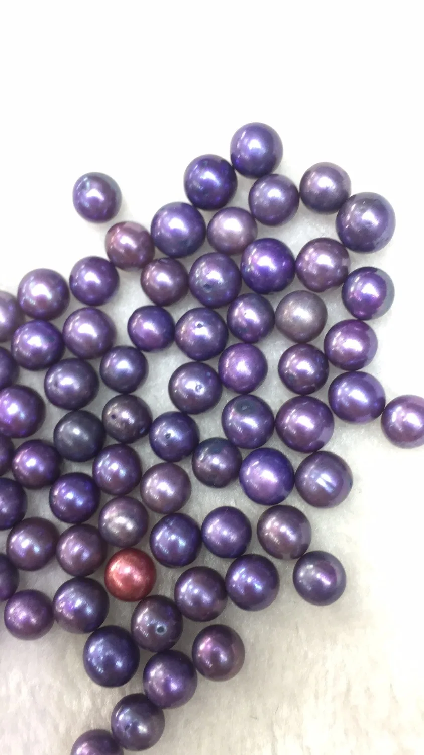 100 шт./лот горячий розовый/красный Свободный жемчуг бусины (без устрицы)