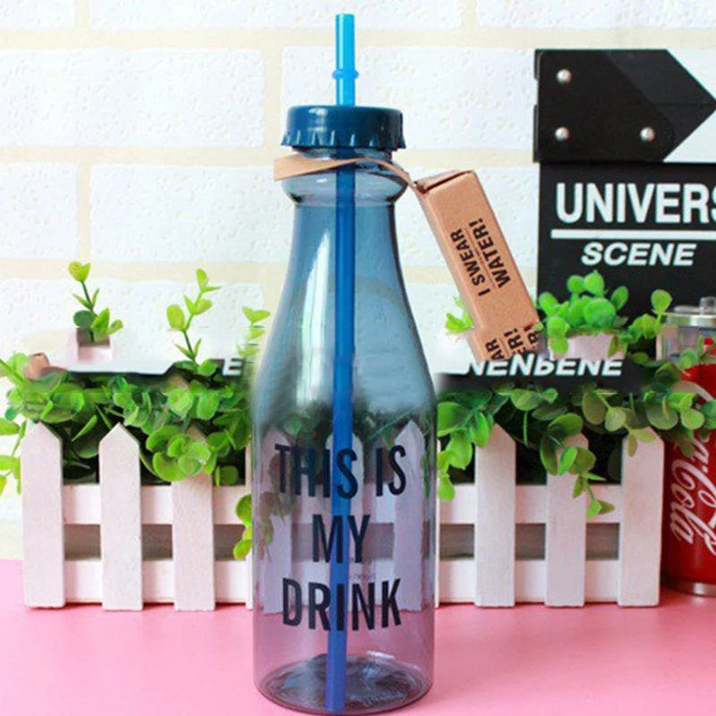 650 мл модная бутылка для воды высококачественный пластиковый портативный с
