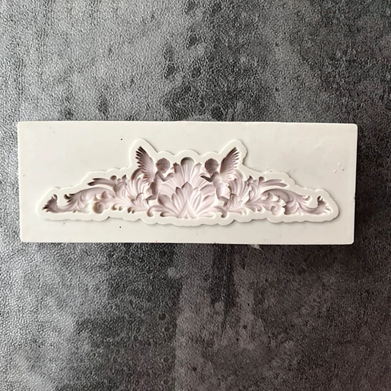 Новинка 2 стиля DIY Sugarcraft кружевная кайма европейская рельефная силиконовая форма