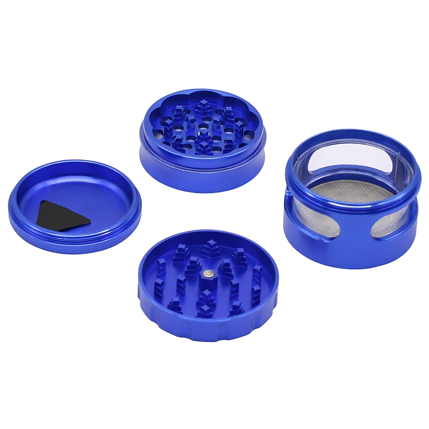 EKJ RF035 New Arrival 63mm 4 Layers Aluminum Custom Grinder Tobacco Herb Weed Accessories | Дом и сад