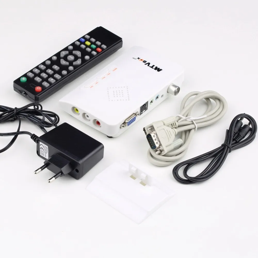 Новейшие цифровые ТВ коробка Портативный HD ЖК-дисплей/crt VGA/AV Stick тюнер
