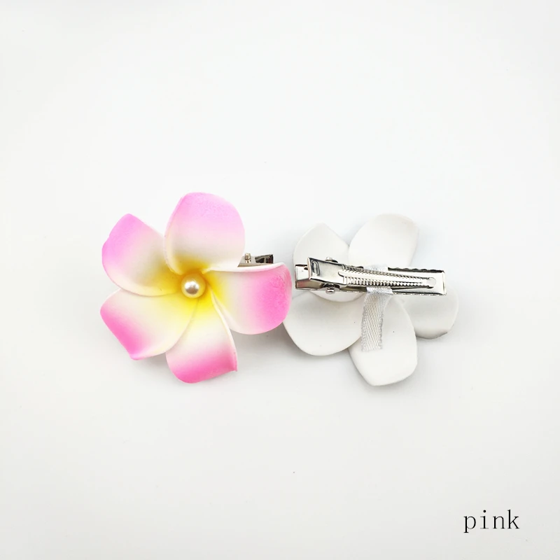 12 шт Женские аксессуары для волос пена шпилька Frangipani заколка Гавайский цветок