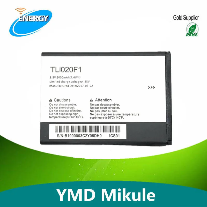 2000 мАч TLI020F1 TLI020F2 Замена Батарея для Alcatel Pixi 4 5045D/POP 2 5042D J726T so2 J728T TCL c7