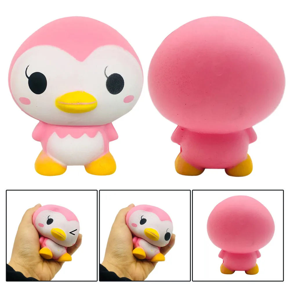 Милый пингвин мультяшный ароматизированный Сжимаемый Шарм медленно растущая