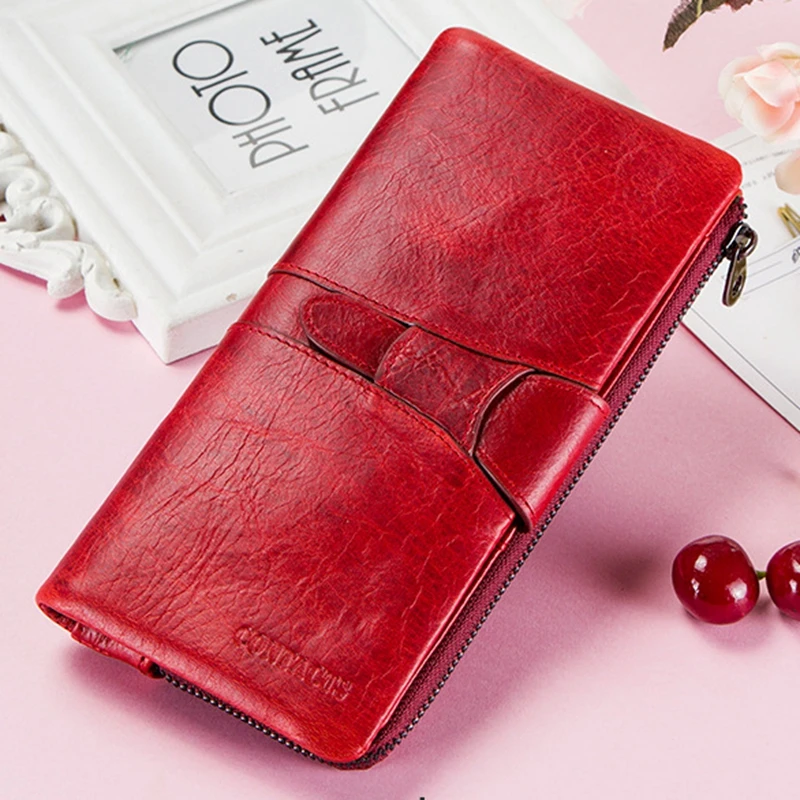 DOYUTIG классические женские кошельки из натуральной кожи Длинные