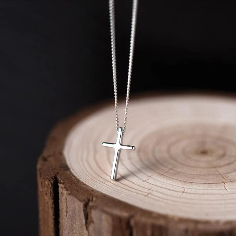 Новый полированный крест Religion ожерелья и подвески винтажные настоящие 925 пробы