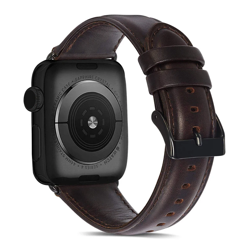 Ремешок кожаный для Apple Watch SE Band 44 мм 40 42 38 Series 6 5 4 3 2 1|Ремешки часов| |
