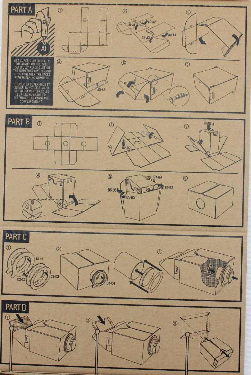 Cardboard Mini Smartphone Projector Easy Assemble DIY Mobile Phone Portable Cinema For Iphone/Samsung/Android Phones | Электроника
