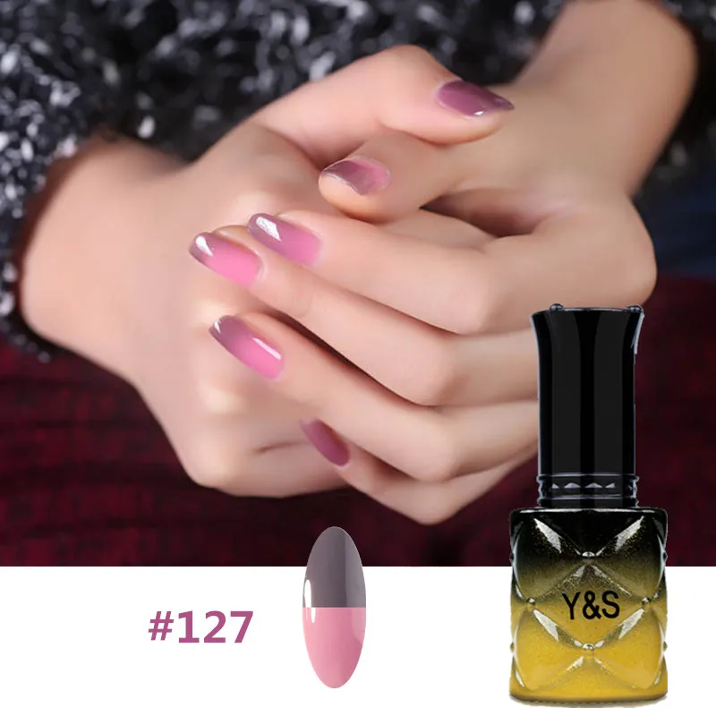 Y & S ногтей Цвет изменение Температура гель для UV лак Pro Nail светодио дный Soak Off