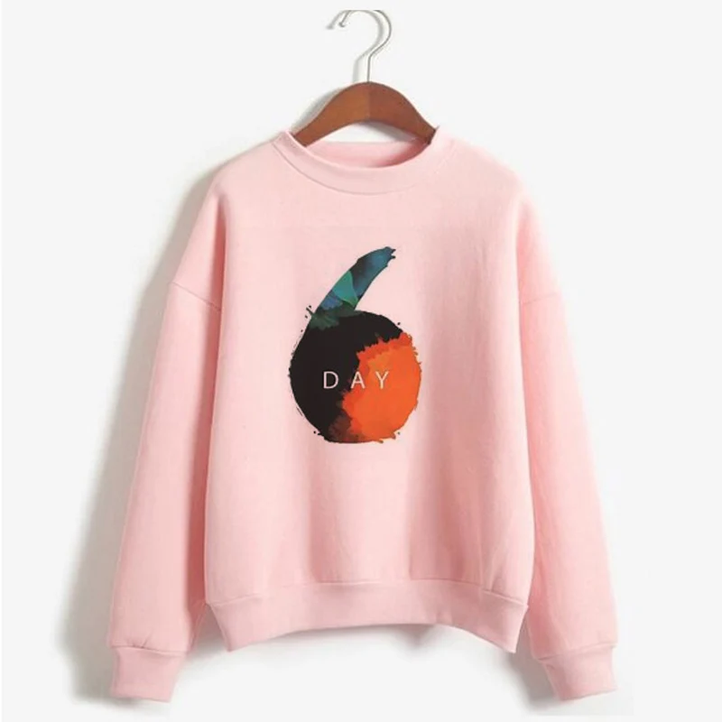 Kpop Day6 толстовка женская с длинным рукавом Crewneck толстовки осень зима теплые флисовые толстовки унисекс одежда уличная Moletom - Цвет: 7