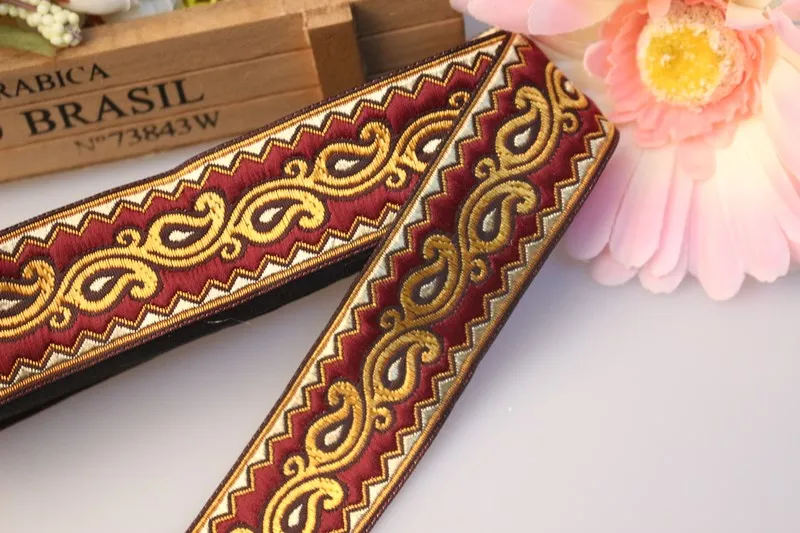 10 ярдов/партия шириной 3 см тканая жаккардовая лента классический дизайн