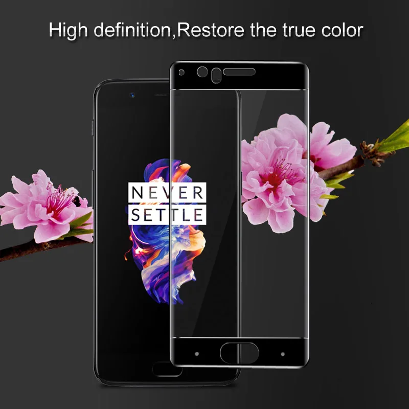 UVR Oneplus5 3D изогнутый край Полное покрытие экрана Защитная пленка Закаленное