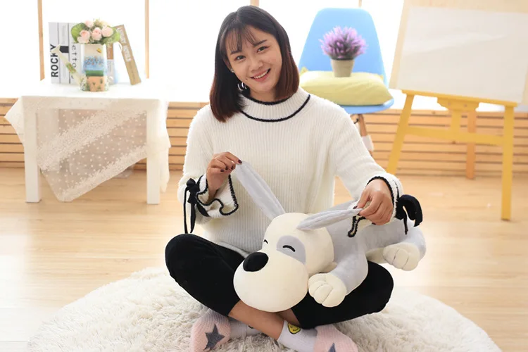 Мягкие игрушки 80 см милая лежа собаки плюшевые мягкая кукла детские плюшевая