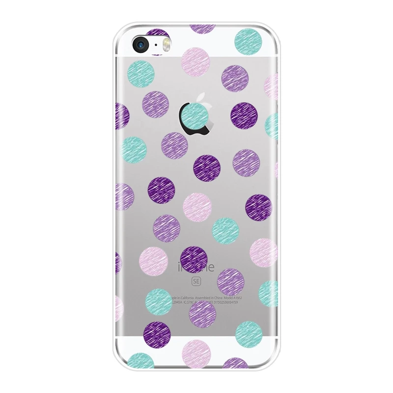 Чехол для телефона из ТПУ Apple iPhone 5 5C 5S SE 4 4S мягкий силиконовый чехол в красный