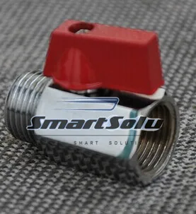 Бесплатная доставка 5 шт./лот миниатюрный латунный шаровой клапан 3/8 дюйма с