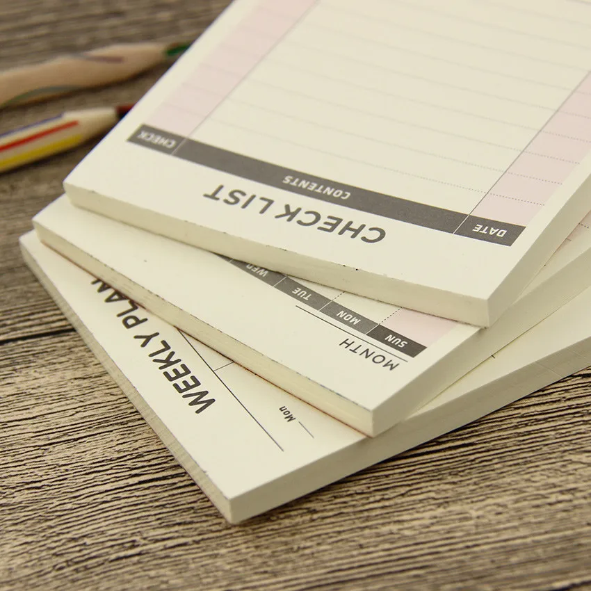Мини Еженедельный Ежемесячный план работы книга Filofax ноутбук для детей чтобы узнать канцелярские