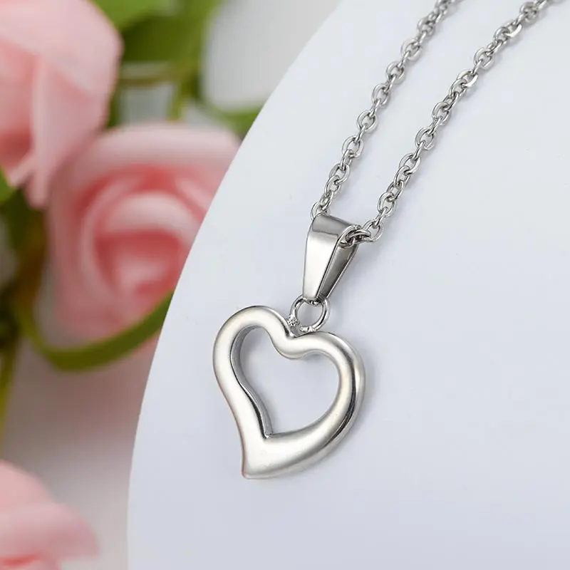 ZFVB 2019 модное ожерелье с сердцем женские ювелирные изделия из нержавеющей стали