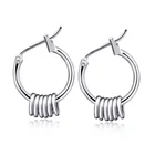 Серьги-кольца геометрической формы для женщин и девушек, круглые металлические украшения в креольском стиле, 1 пара