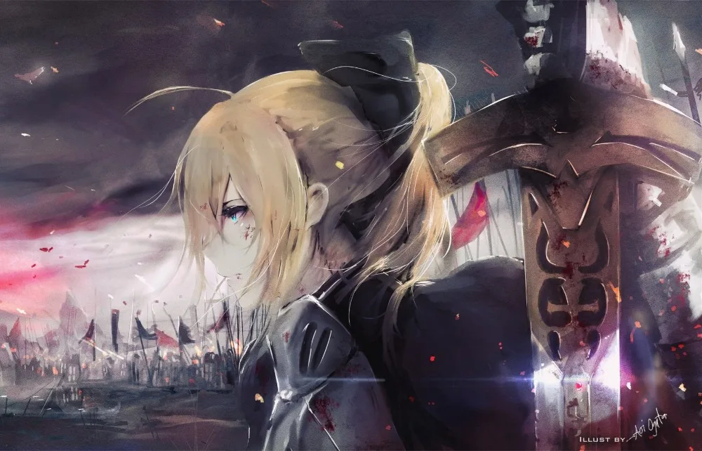 Полный квадрат японского аниме fate night 5D DIY Алмазная вышивка Картина Вышивка
