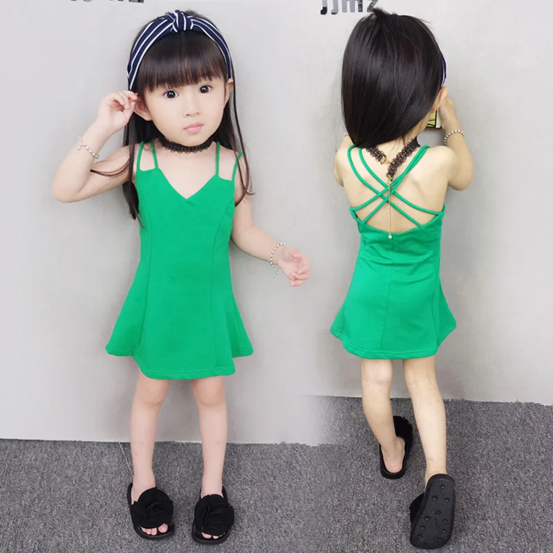 Мини-платье Детское летнее в Корейском стиле | Мать и ребенок