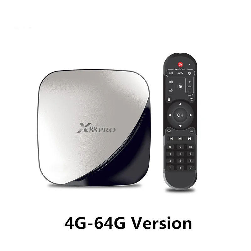 Черный X88 pro Android 9,0 ТВ приставка 4G 64G+ 1 год NEO pro французская IP tv подписка 4K HDR приставка USB 3,0 Поддержка 3D фильма ОТТ ТВ приставка - Цвет: Черный