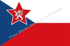 Чешская Республика Чешская военно-морской знамя Чехословакии 1955-1960 флаг 150X90cm 3x5FT 120g 100D высокое качество Баннер БЕСПЛАТНАЯ ДОСТАВКА