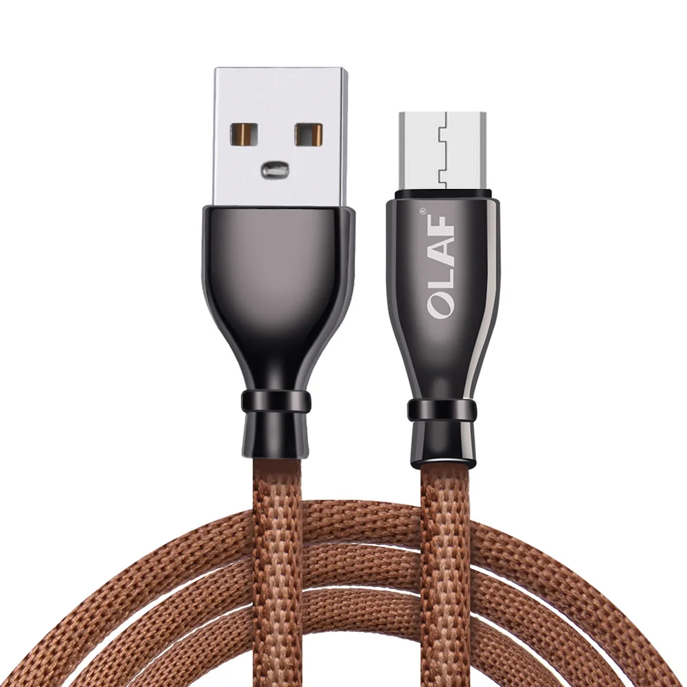 Олаф металлический кабель для зарядки USB Micro USB кабели для зарядного устройства Шнур для передачи данных зарядный провод для samsung huawei кабели для зарядки мобильных телефонов
