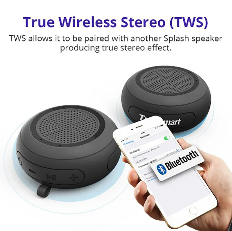 Bluetooth-Колонка уличная портативная с поддержкой TF-карты и голосовыми