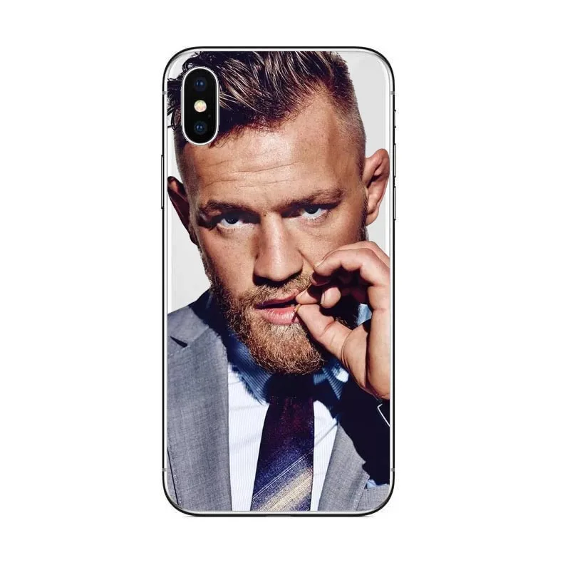 UFC Conor McGregor, Черные Мягкие силиконовые ТПУ чехлы для телефонов, чехол для iPhone 8, 8 Plus, 7, 7 Plus, 6, 6 S, 5, 5S, 6S Plus, X 10