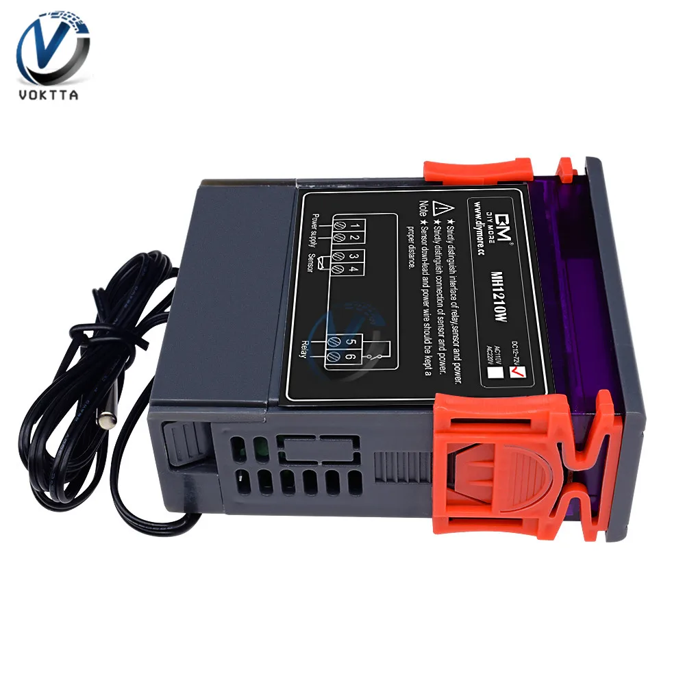 MH1210W DC 9 72V цифровой регулятор температуры инкубатор термостат контроль 50 ~ 110