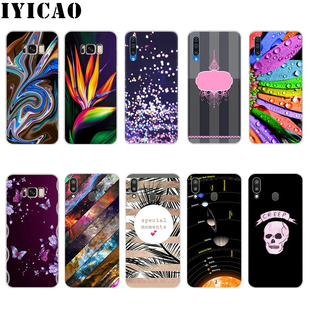 IYICAO изысканный и роскошный жесткий чехол для Samsung Galaxy S6 S7 край S8 S9 S10 плюс S10e Note 8 9