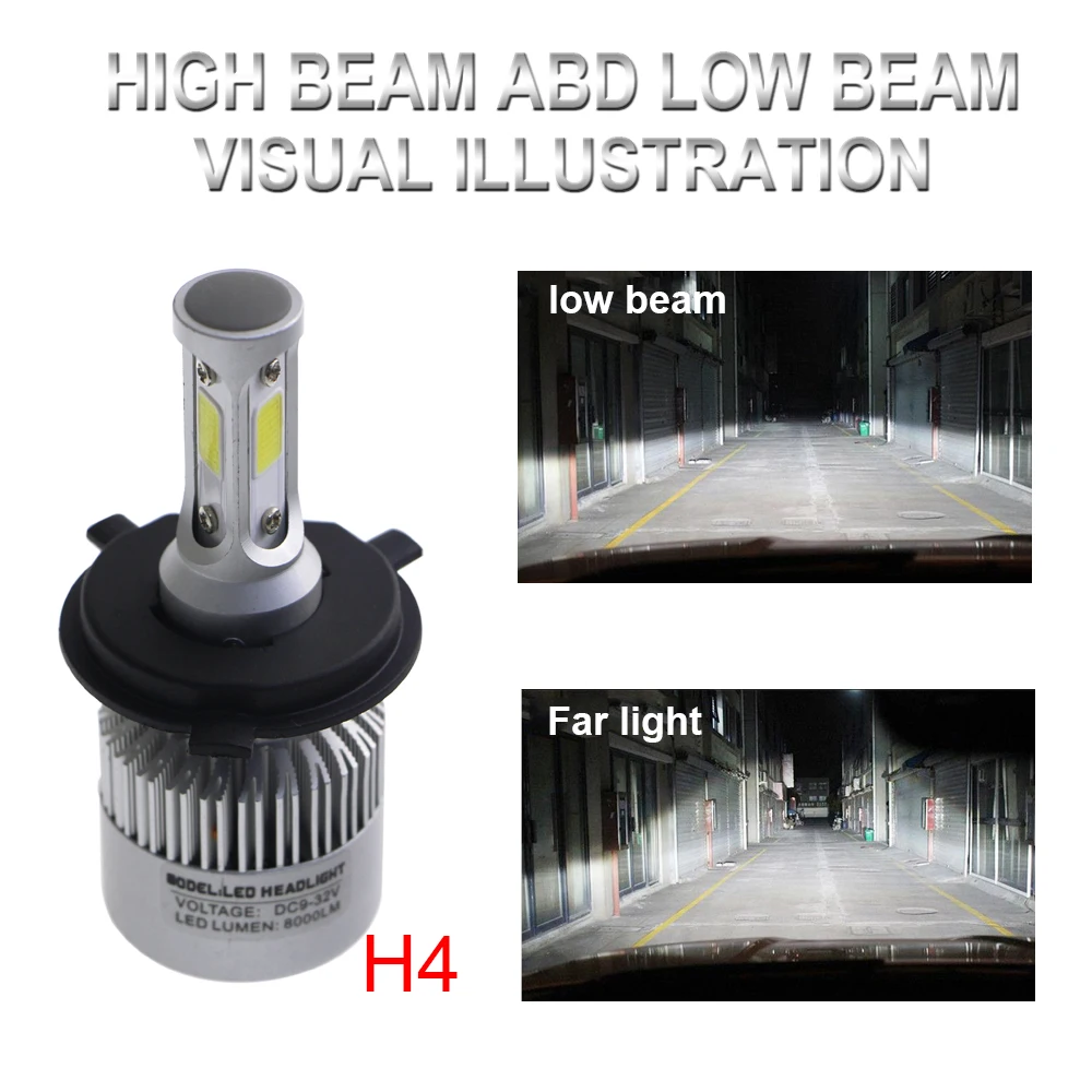 KEIN H7 H4 H11 H8 H1 H3 72w фары для 9005 9006 HB3 HB4 H10 Автомобильные светодиодные фары 8000Lm авто фары 6500 к Противотуманные фары лампы автомобиля внешние огни