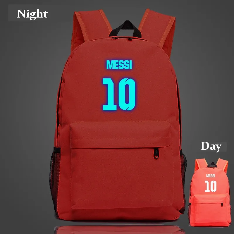 Подростковые школьные рюкзаки Messi 10 # с логотипом для мальчиков дорожные сумки