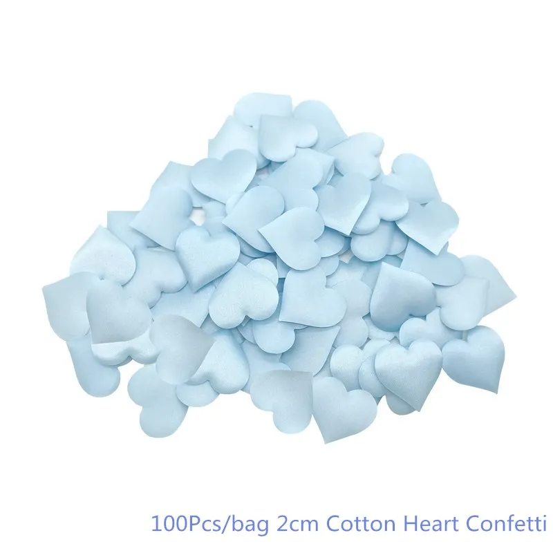 Blue Chicinlife 100 шт./пакет 2 см Сердце Ткань конфетти свадебного стола посыпать Цветы декор свадебный душ ко Дню Святого Валентина День рождения УП - Цвет: Blue