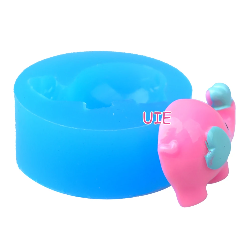 DYL394U 24 2 мм Kawaii Elephant силиконовая форма-форма в виде животных пищевая помадка