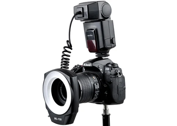 Вспысветильник кольцевая для Nikon D3200 D800 D7000 D5100 D3100 D90 D300S|macro ring flash light| |